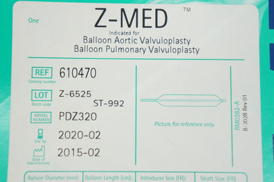 NuMed 610470 Z-MED For Balloon Aortic,Pulmonary Valvuloplasty 20mm x 4cm (x)